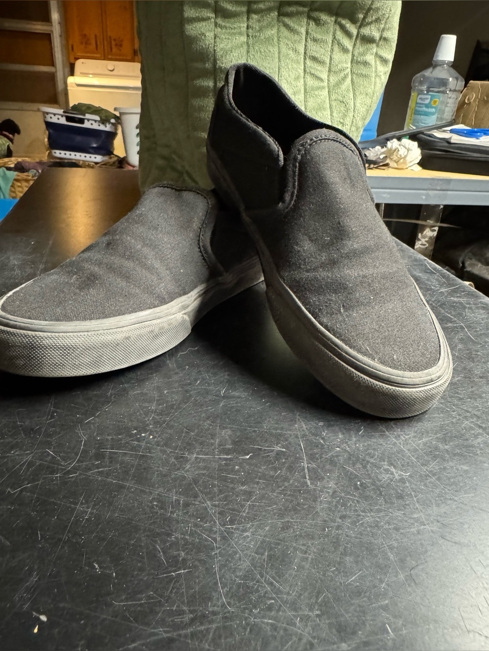 Van's Women's Slip-On Canvas Loafers - Black